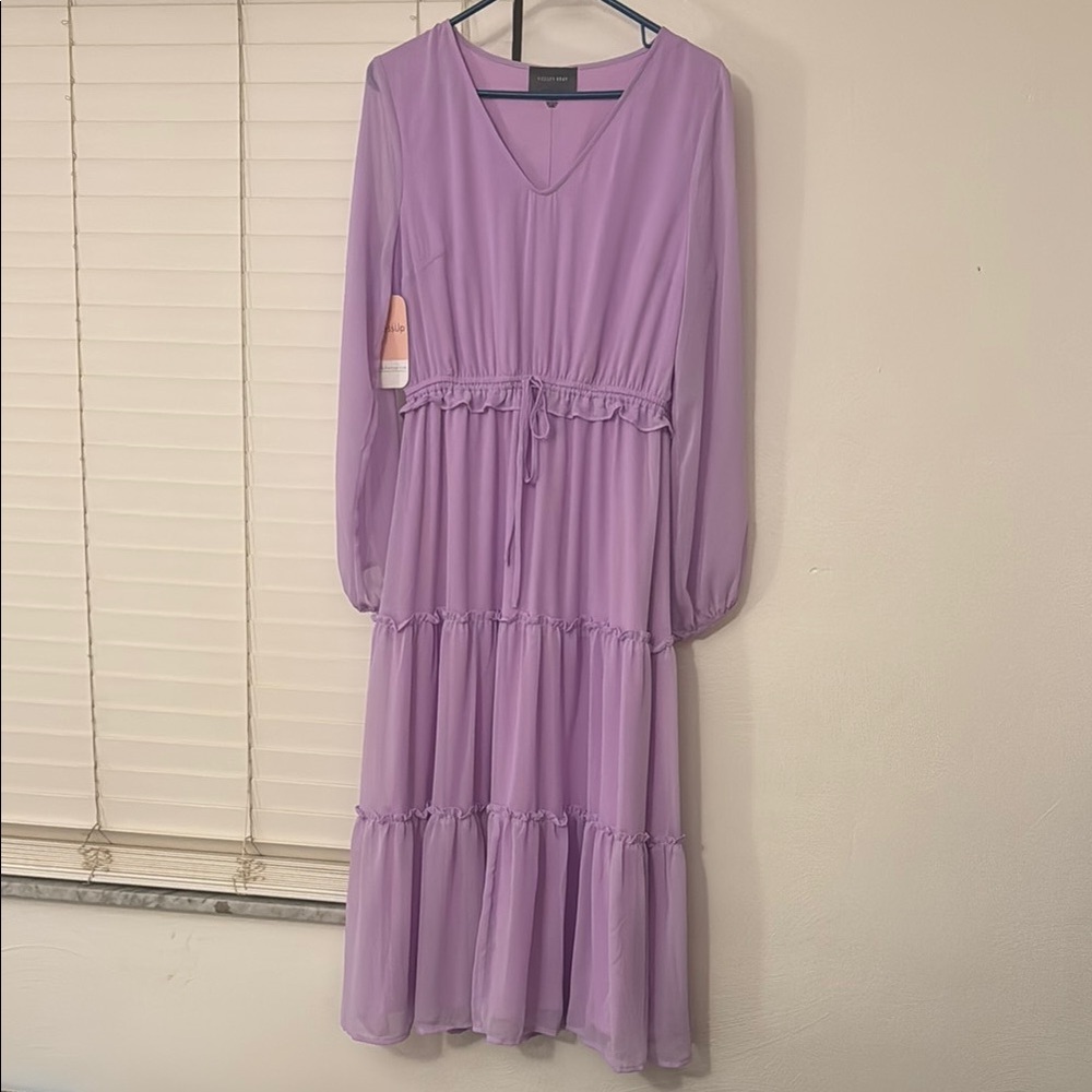 Elegant Lavender Maxi Dress